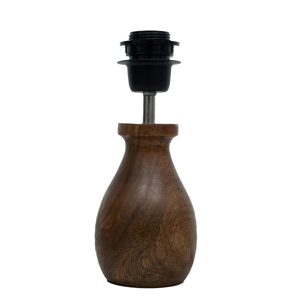 Dovel Pot, Modern LED Table Lamp with Shade, Wooden Base Modern Fabric Lampshade for Home Office Cafe Restaurant, (Pleated White)