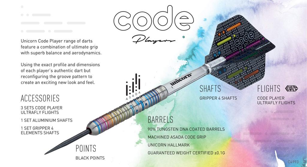 unicorn Code Series Dart Seigo CODE 06061 Barrel, Asada, Steel, 23g,