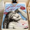 1PC Sabrina Carpenter Rhythm Blanket, High quality Comfortable for All Seasons, Home Decor, Warmth and Comfort