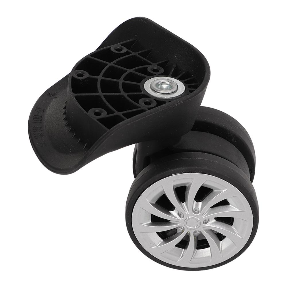 Ein Paar Kofferrollen Nylon Schwarz Gepäckräder für Ersatz Upgrade Reise