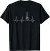 Guitar Heartbeat Music Instrument for Guitarist T-Shirt Funny Gift Custom Printed Music Lovers