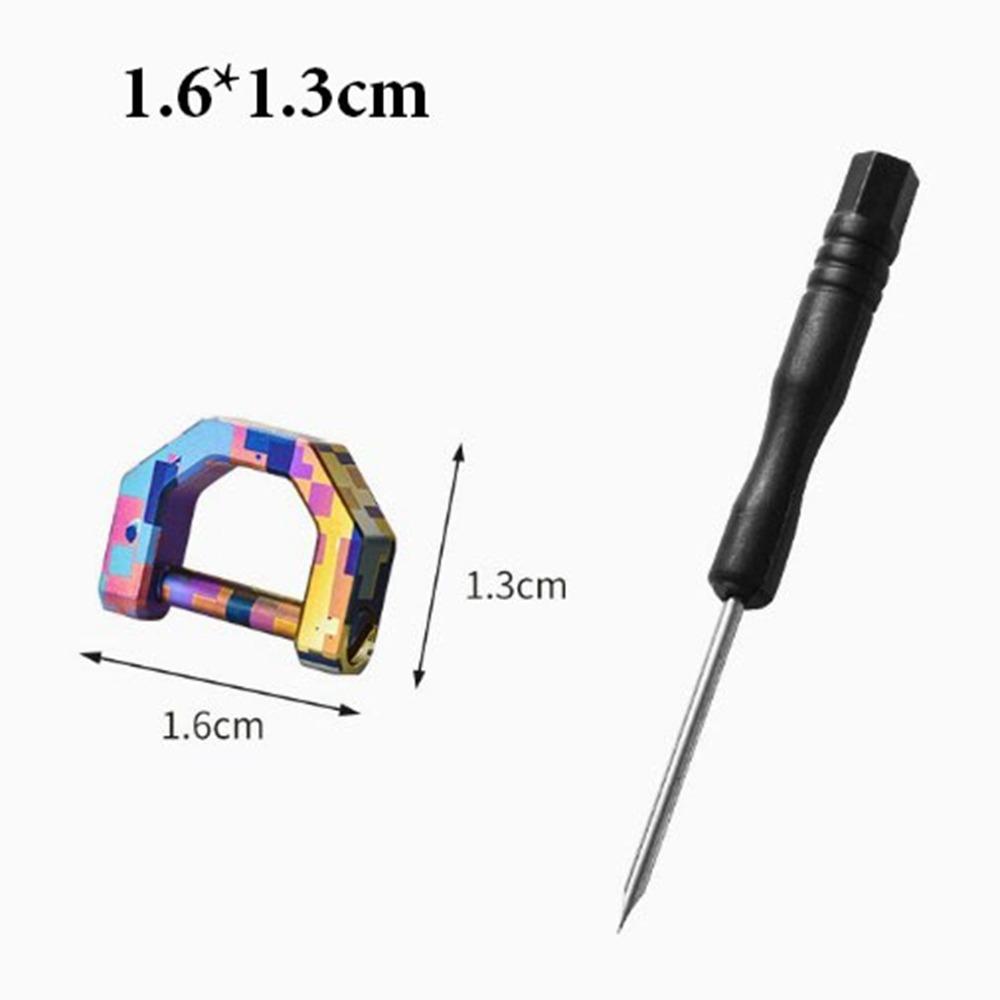 Tragbare Titan Hufeisen Schnallen Multifunktionale Schlüsselanhänger Haken Outdoor Zubehör