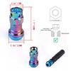 NEW High Quality R40 Style Steel Racing Wheel Lug Nuts Racing Composite Lock Lug Nuts with Security Key M12x1.5/1.25
