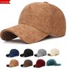 Men's Autumn Corduroy Minimalist Baseball Cap – Solid Color, Versatile, Casual, Duckbill Design