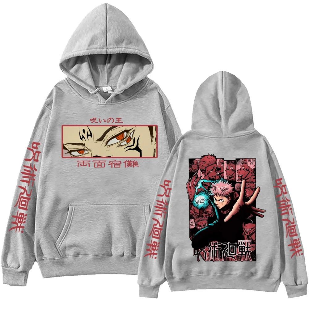 Jujutsu Kaisen Itadori Hoodie Man Woman Harajuku Long Sleeve Pullover Tops Sweatshirt Gift