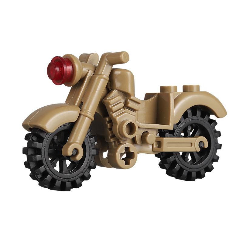 Mini figurină militară WW2 Motocicletă Motociclete Blocuri de construcție Cărămizi Model Copii Adulti Aniversare Cadouri de Ziua Copilului