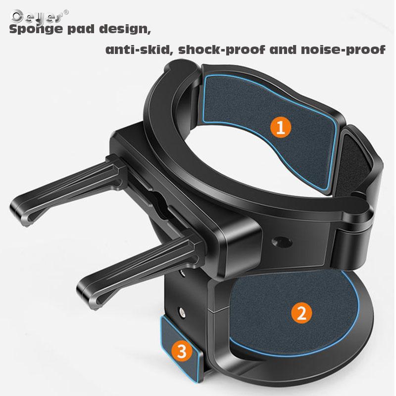 Porte-Gobelet Voiture Avec Cendrier - Support Pour Grille D'Aération - Range Bouteille Et Accessoires