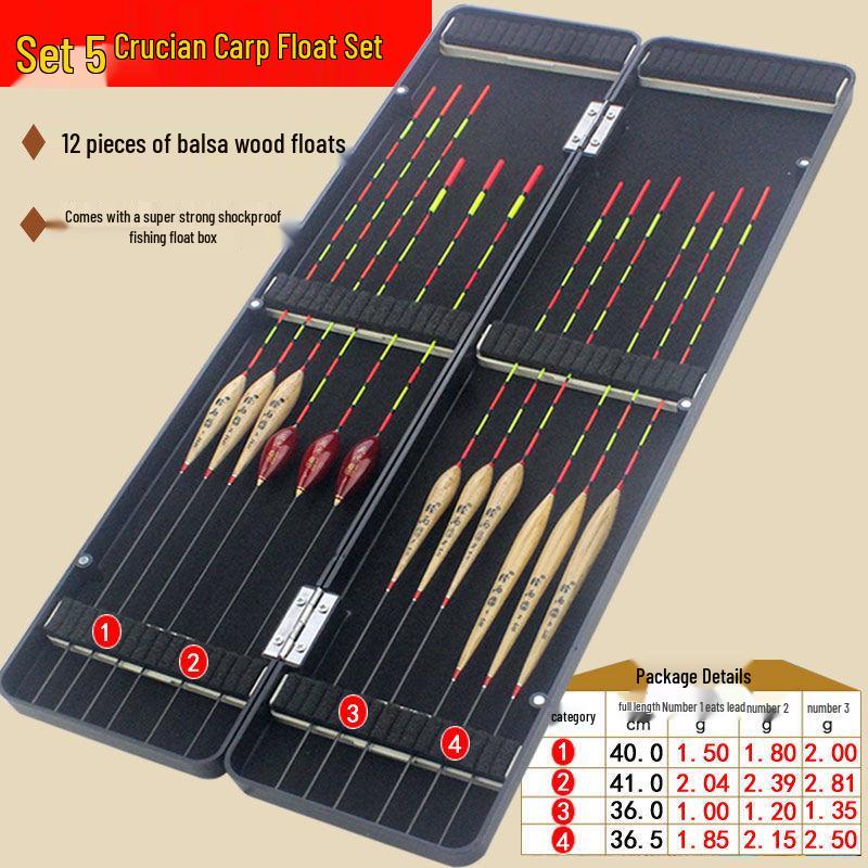High-Sensitivity Nano Bright Fishing Float Set for Carp & Crucian Carp