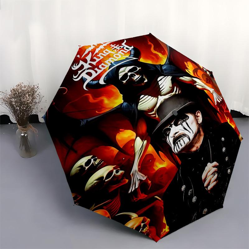 1pc King Diamond Automatic Open, Windproof, Compact Travel Umbrella, Gift for Birthday, Christmas, Business 93035