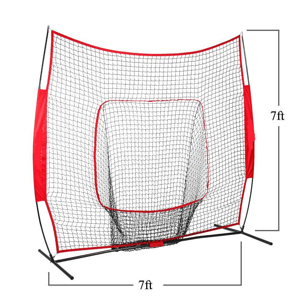 Baseball Practice Net Hitting & Pitching Softball Practice Net Portable Outdoor Baseball Training Set