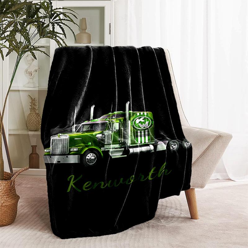 1pc Blanket - Kenworth LOGO Print Design, Lightweight Blanket for Sofa, Bed- Soft &Warm, Gift for All Seasons