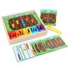 Wooden Matching Color Bug Catcher Card Game Toy For Kids Hand Coordination Eye