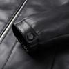 Leather jacket men's lapel motorcycle leather jacket winter sheepskin casual middle-aged large pocket coat