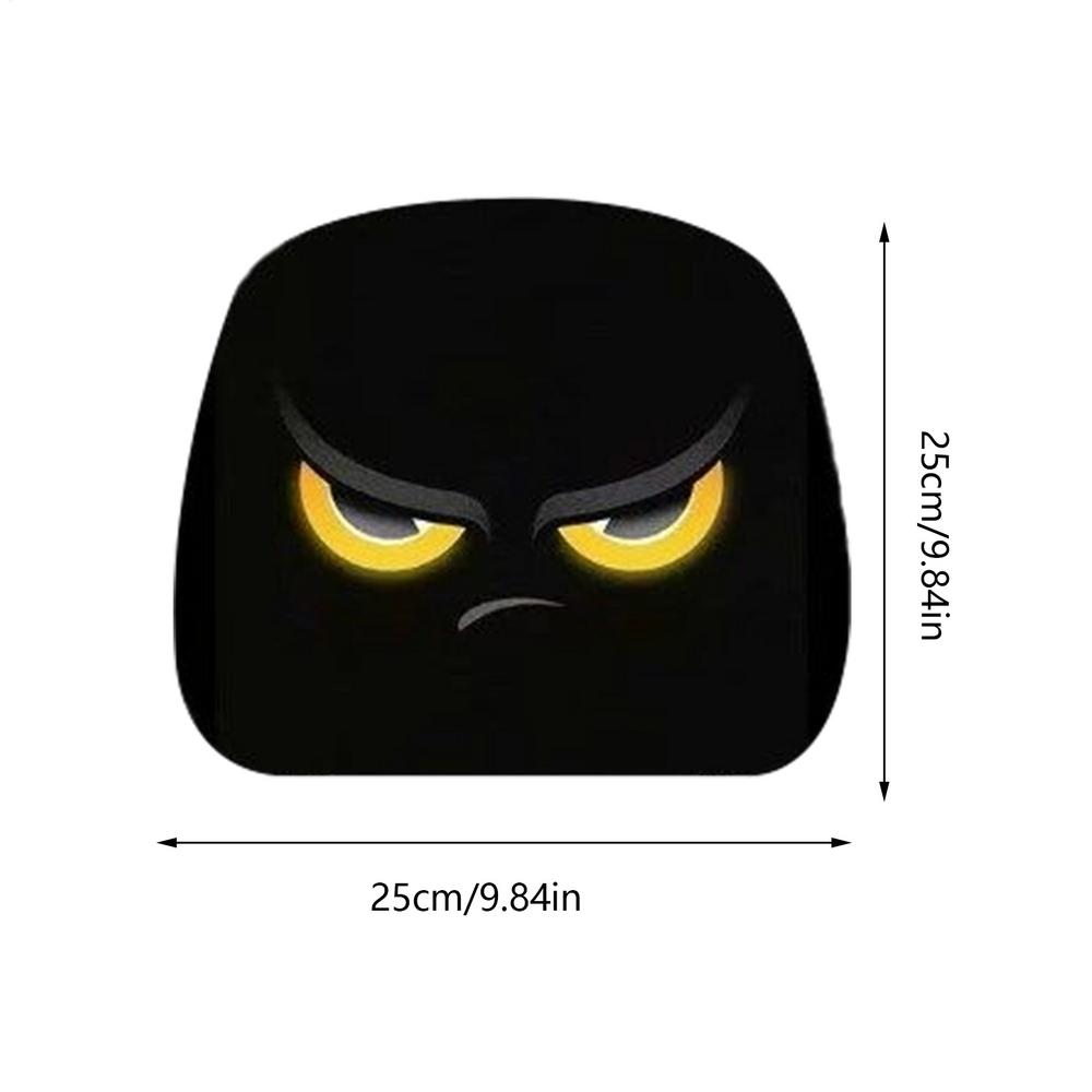 2PCS Funny Cartoon Car Front Seat Headrest Cover Cartoon Eyes Car Headrest Cover Halloween Christmas Funny Car Decoration