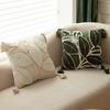Embroidered Floral Pillow Case Decor Home Light Luxury Sweet Pillow Cushion Cover Throw Square Funda Cogines De 45x45