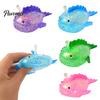 Glitter Stress Ball Lantern Fish Sugar Clear Sea Squeeze Fidget Toy Soft Stretch Anxiety Relief Sensory Hand Relaxation Tool Elastic