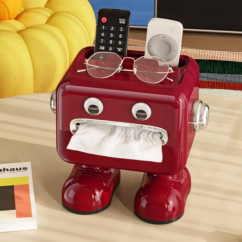 

Household Living Room Bedroom Bedside Multi-function Student Dorm Desktop Organizer Box Home decorations Phone holder красный