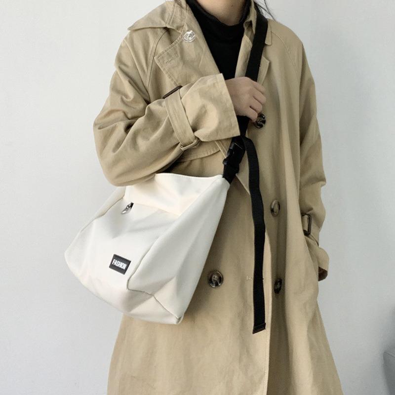 Canvas Bag Women Crossbody Bag Shoulder Workwear Bag Messenger Street Trend