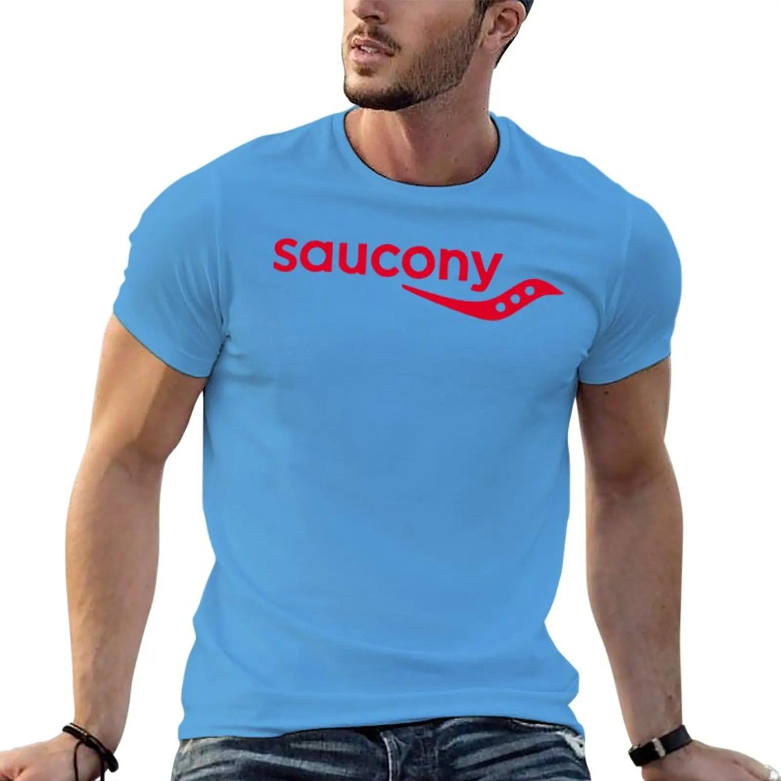 

Новая футболка Saucony с логотипом Футболка короткая однотонная футболка эстетичная одежда летняя одежда Мужская хлопковая S
