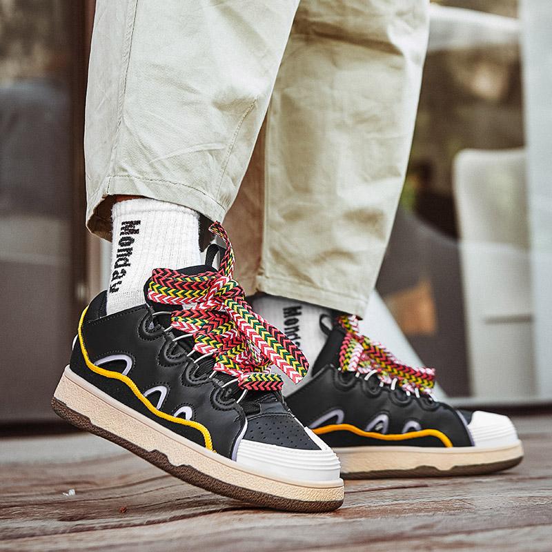 Мужские/женские повседневные кроссовки из микрофибры большого размера для улицы 45 — фото 15