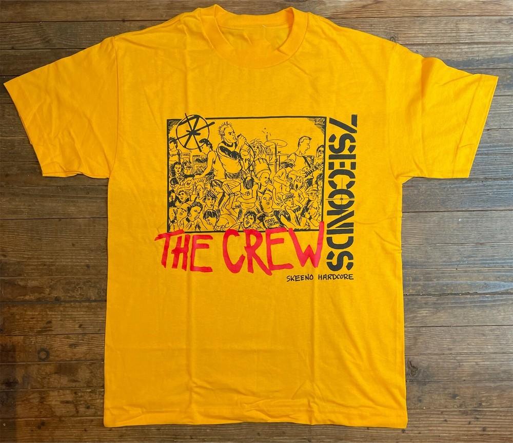 Vtg 7 Seconds Band The Crew Cotton Yellow All Size Shirt For Men SE223 Unisex T-Shirt XXXXL