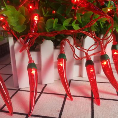 Luce a LED a forma di peperoncino, a batteria, con diverse modalità di illuminazione, alta luminosità, decorazione per capodanno