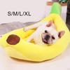 Hundebett Haustier Bananenform Plüsch Maschinenwaschbar Atmungsaktiv Tier Welpe für Klein