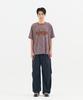 Nontai Striped Logo Graphic T-Shirt (Brown)
