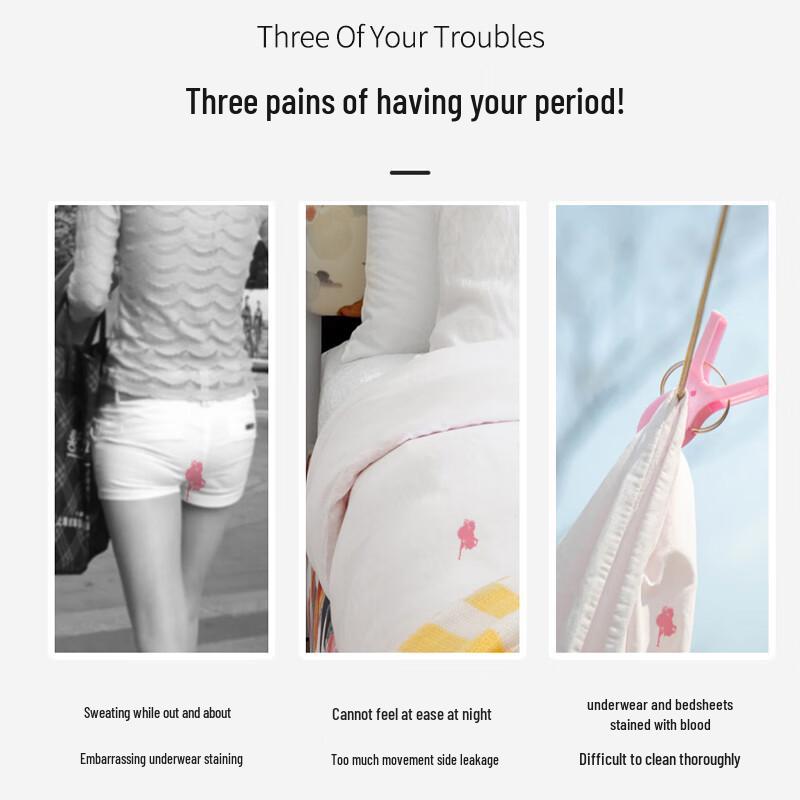 LANGSHA Women's Anti-Leak Menstrual Period Underwear