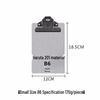 Chuntian Stainless Steel Clipboard with File Clip and Sticky Note Holder, A4/A3 Size