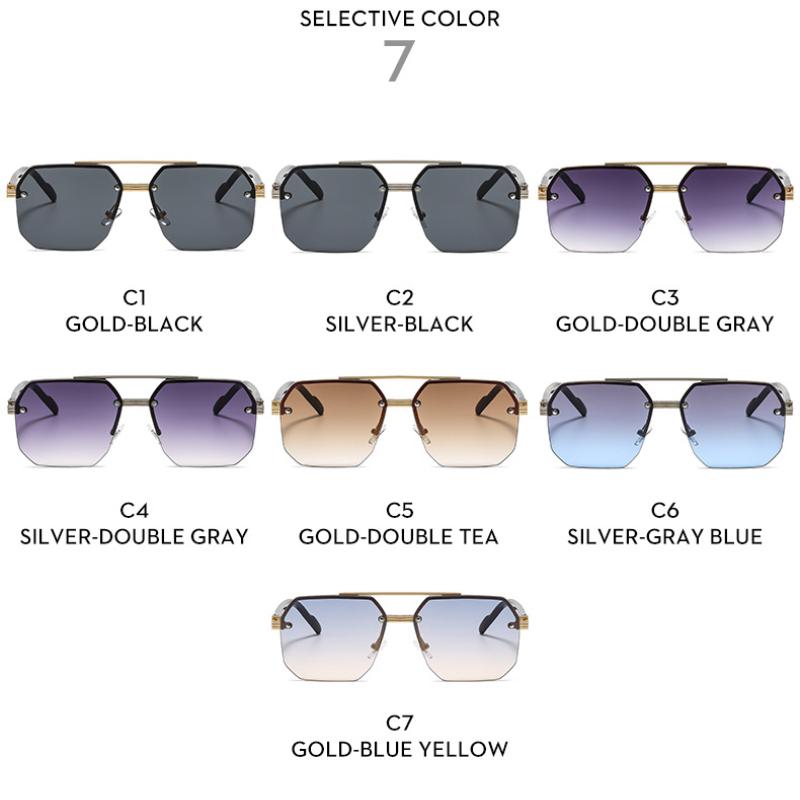 Women's Sunglasses, Double-beam Square Men's and Women's Outdoor Sunglasses.