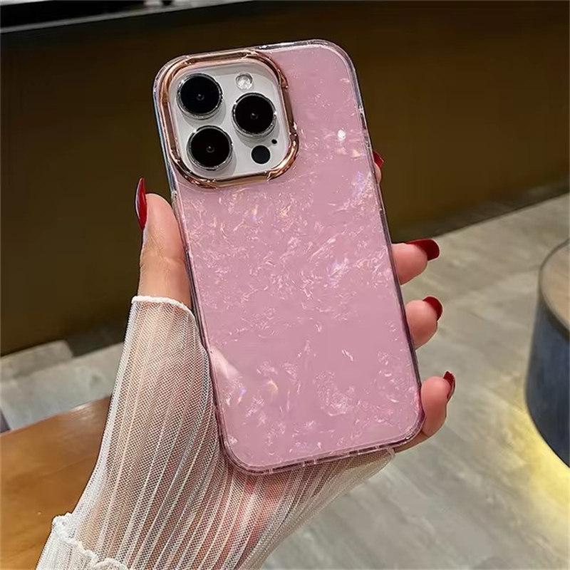 Fargerik fritillaria glitter gjennomsiktig støtsikker telefondeksel for iphone 11 13 15 Pro 16 14pro 12 Pro Max Beskyttelsesdeksel for kameralinse