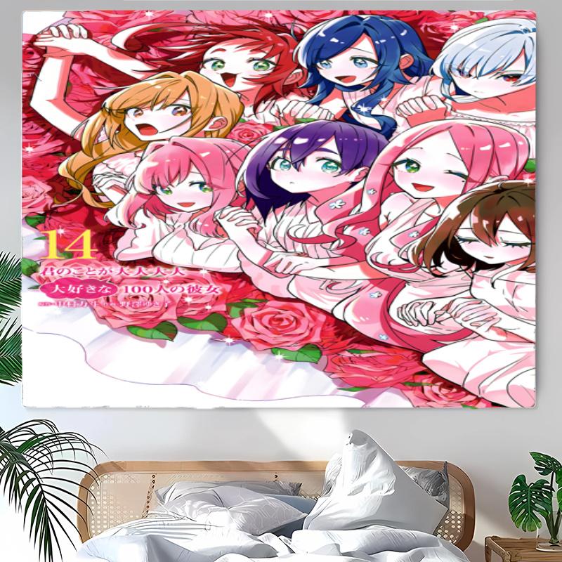 The Girlfriends Who Really Love You Tapestry Wall Hanging Room Background Cloth Home Decor Beach Mat Yoga Mat Sofa Bed Sheet