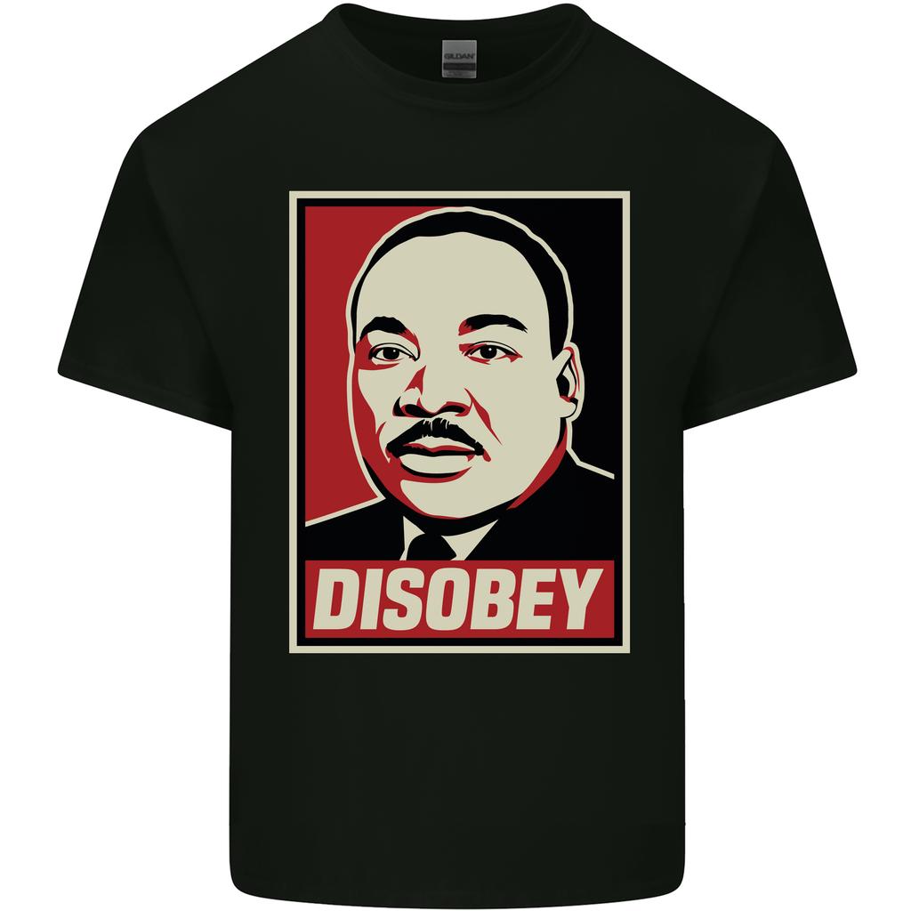 Ungehorsam Martin Luther King Black Lives Matter Unisex Leichtes Baumwoll-T-Shirt