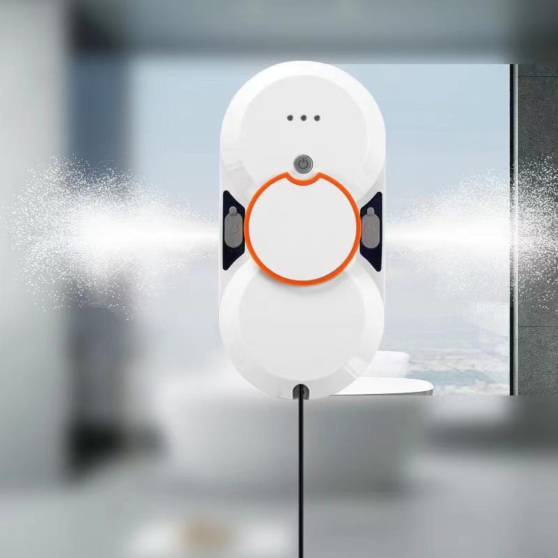 New Ultra-Thin Double Spray Intelligent Window Cleaning Robot for Households