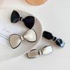 Korean Hair Clips for Women Bowknot Hair Barrettes Elegant Solid Color Plastic Cute Hairclip Girl Hair Accessories New Hair Clip