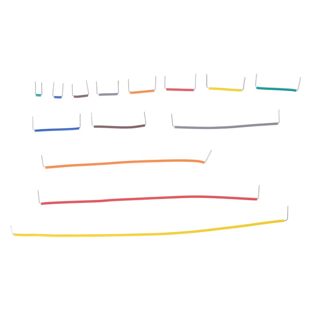 840Pieces Practical UShaped Jumper Wire Set for Arduinos Breadboards in Assorted Vibranting Color and 10 Mixed Size