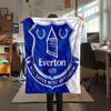 1PC Everton F.C Patterned Flannel Blanket Suitable For All Seasons for Home Decor Warmth and Comfort Gifts Holiday Present