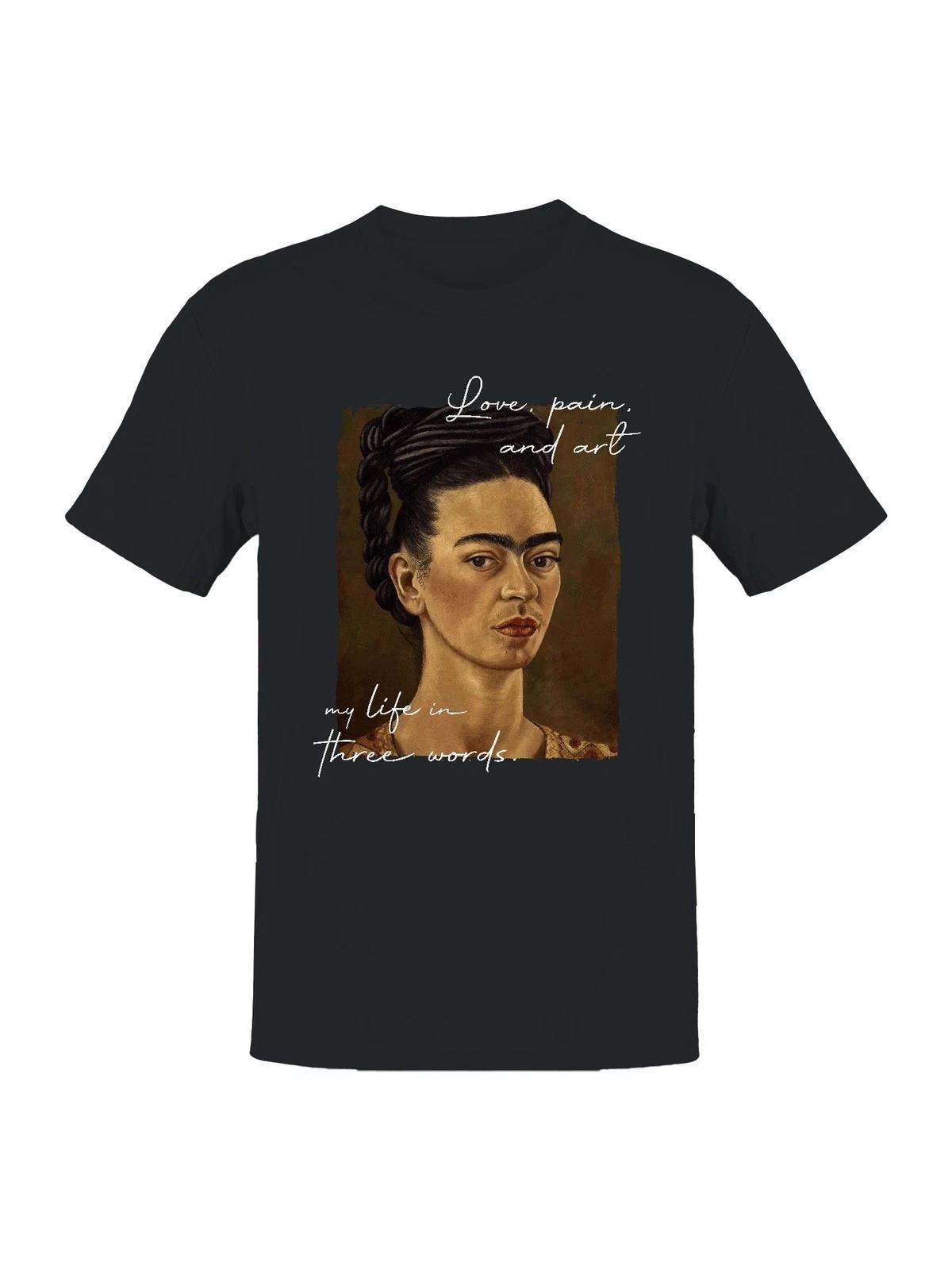 Frida Kahlo Expression of Inner Torment and Beauty Men s T-shirt XXXXL