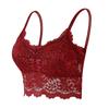 32A-95C Women Sleeveless Lace Vest Bra Cropped Top Camisole Padded Tank Tops Fitness Underwear Floral Lace… More