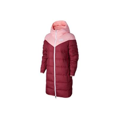 Sportswear Windrunner Mid-Length Reversible Hooded Down Jacket Women Outerwear Red 939441-697