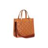Coach Field 22 Classic Horse And Carriage Print Snap Closure Detachable Shoulder Strap Leather Tote Bag Women Tote Yellow CD750-V5UWP