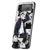 Kaisens Jujutsus Gojo Satoru Hülle Handyhülle für Samsung Galaxy Z Flip 6 5 4 3 5G ZFlip6 ZFlip5 ZFlip4 ZFlip3 Schwarz Hart Trend