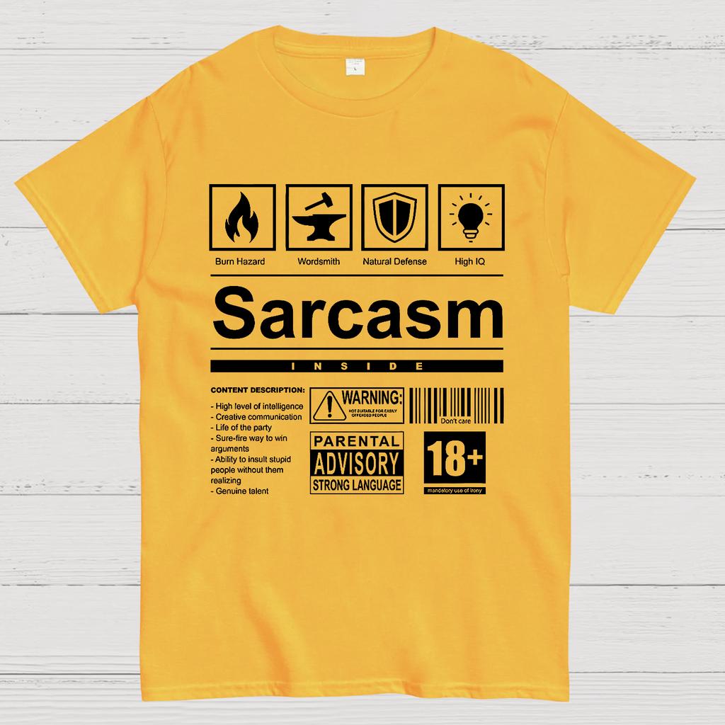 Sarcasm Label Cotton Summer Casual Cool Loose T-Shirt