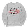 AWESOMEUS Red Car And Cat Sweat Shirts_3 Color
