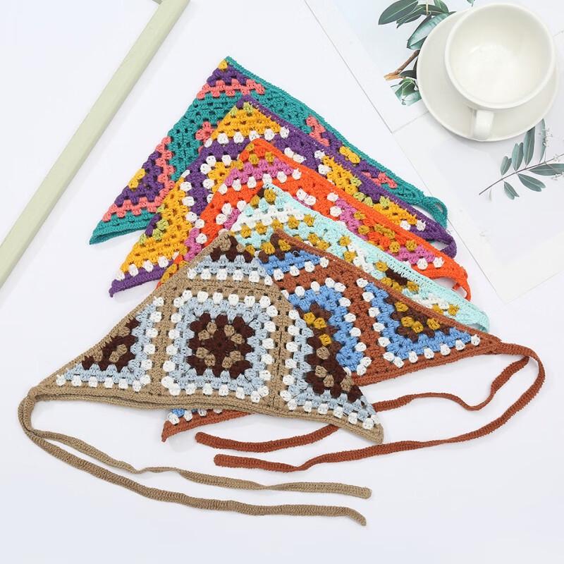 

Handmade Crochet Cotton Hair Ties One Size