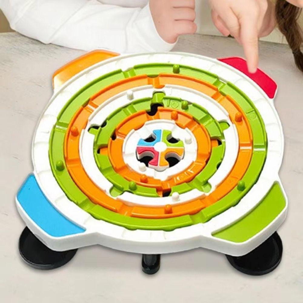Plastics Round Ball Games Rich Path Puzzle Maze Board Toys  Children's Birthday Gift