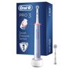 Brosse À Dents Électrique - BRAUN - Oral-B Pro 3 3000 - 2 Modes - 2 Brossettes - Couleur Bleue