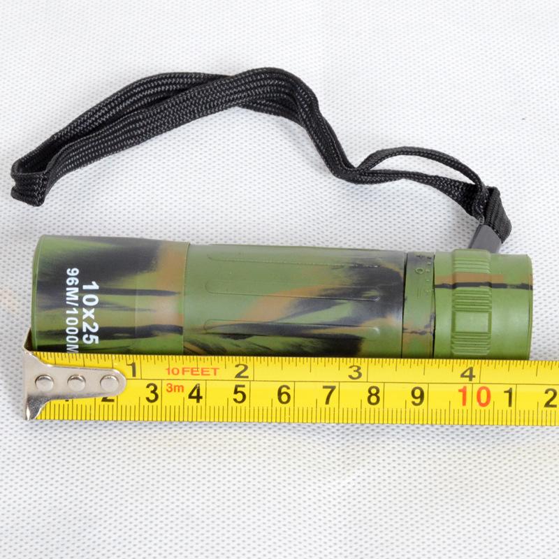 10X25 High Definition Camouflage Monocular for Outdoor Use