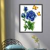 Teilweise Stickerei Perlen gedruckt 9CT Blume Kreuzstich Kit Home Art Decor